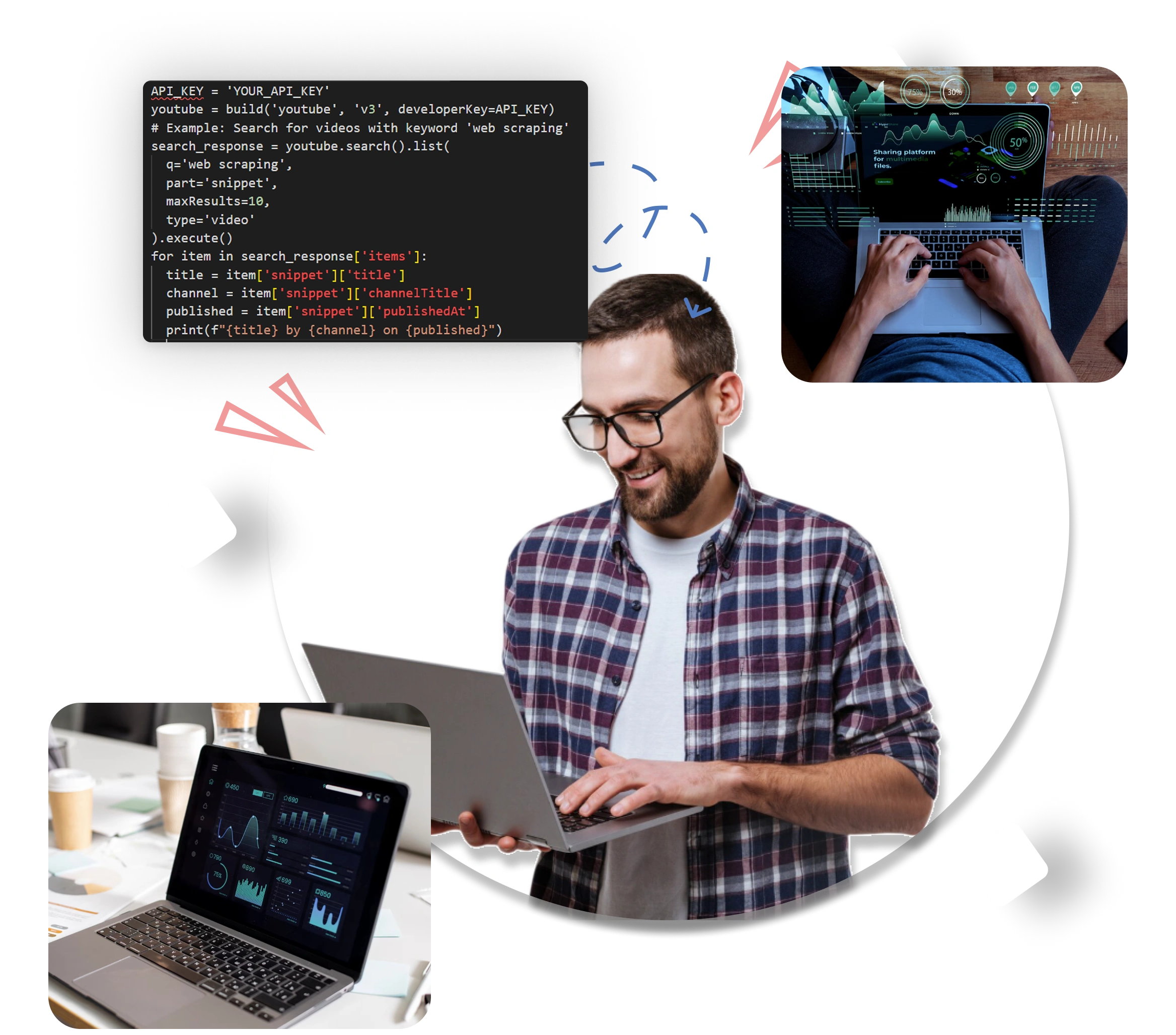 Web scraping illustration